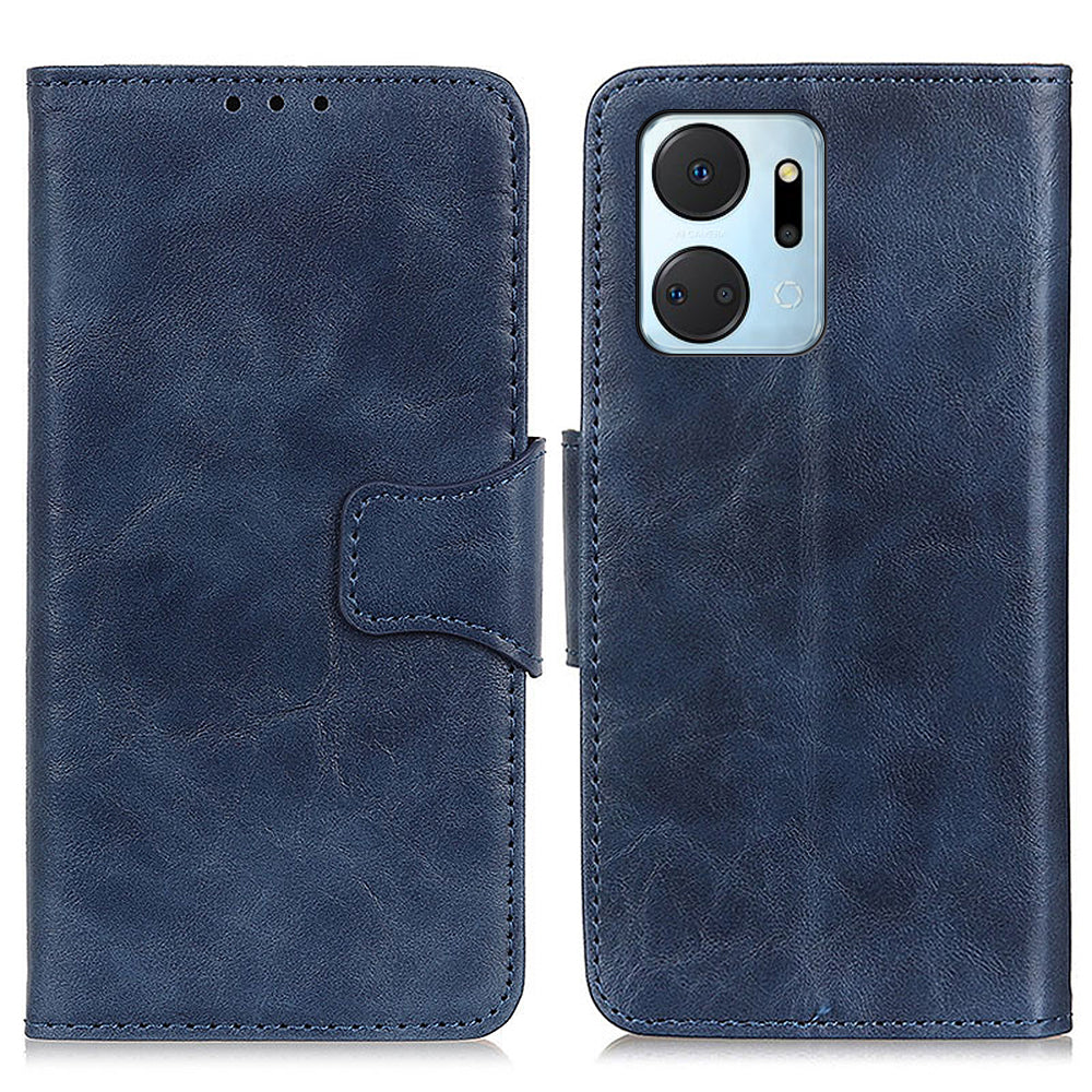 For Honor X7a 5G Crazy Horse Texture Split Leather Wallet Cover Shockproof Cell Phone Stand Case For Honor X7a 5G Crazy Horse Texture Split Leather Wallet Cover Shockproof Cell Phone Stand Case